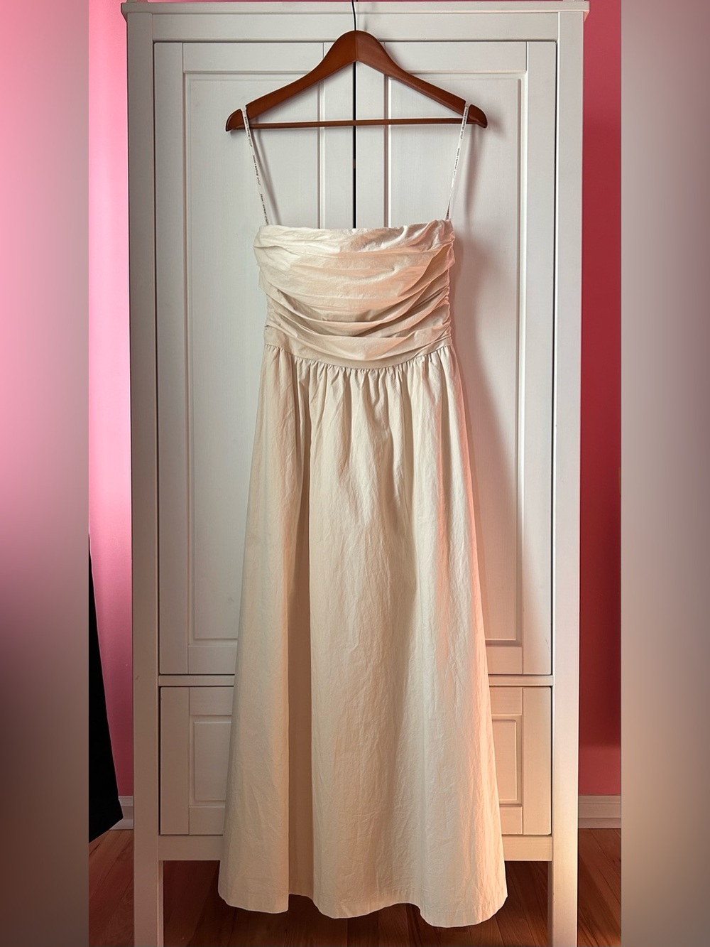 NWOT YFB Strapless Ivory Women’s Dress 100% Cotton Size M